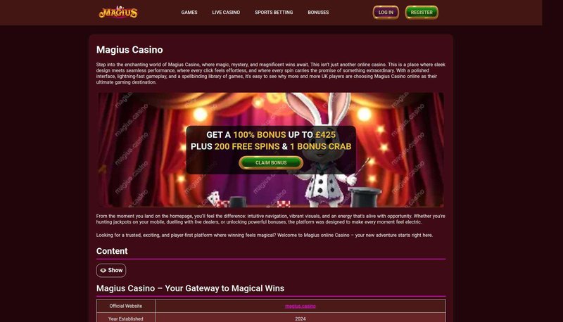 Magius Casino France : Les Meilleurs Bonus et Promotions en Ligne à France